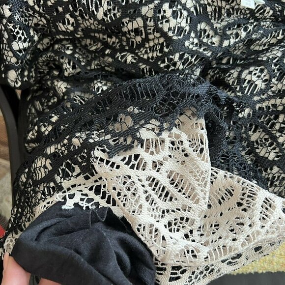 Anthropologie midi Pencil Skirt XSMALL layered Weston Wear Dual Foundation - Picture 9 of 14